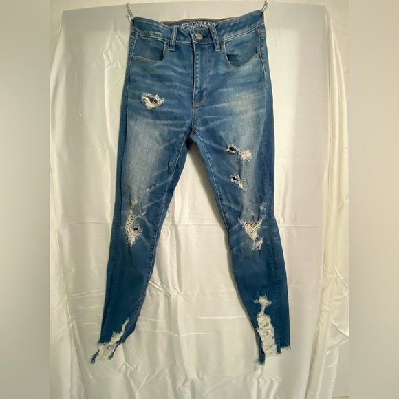 American Eagle Distressed Hi-Rise Jegging - Picture 1 of 4